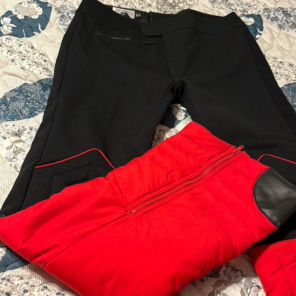 Men’s profile ski pants size large tall 38 padding from knee down zip legs
